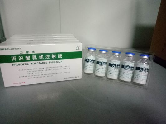 Goede prijs. Van het Verdovingsmiddelenpropofol van 2% 10ML 50ML Injecteerbare Emulsie Gebeëindigde de Doseringsvormen online